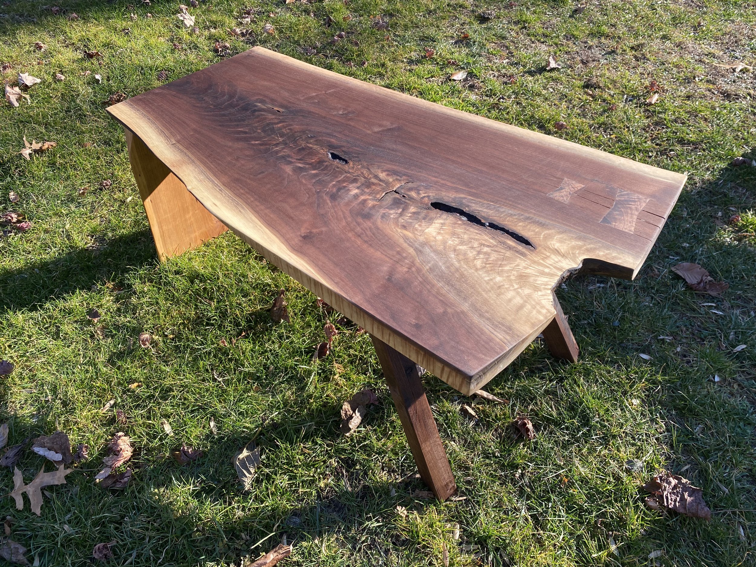 Walnut Crotch Table
